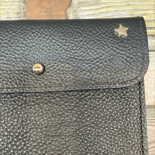 iPad case black leather