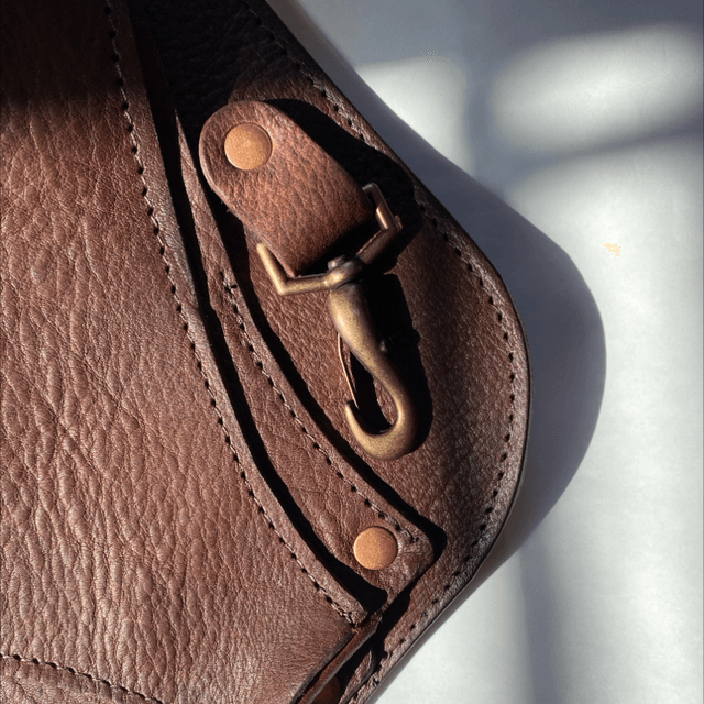 Gardening tool belt soft buttery leather