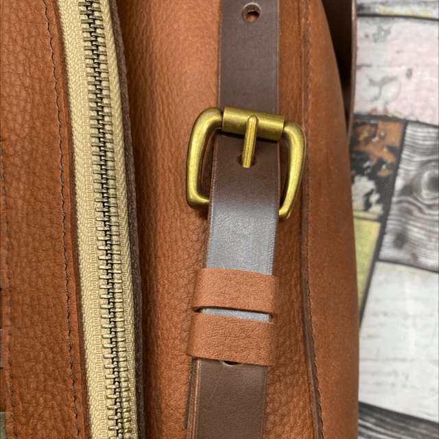 Woven leather ‘Florence’ cross body bag 