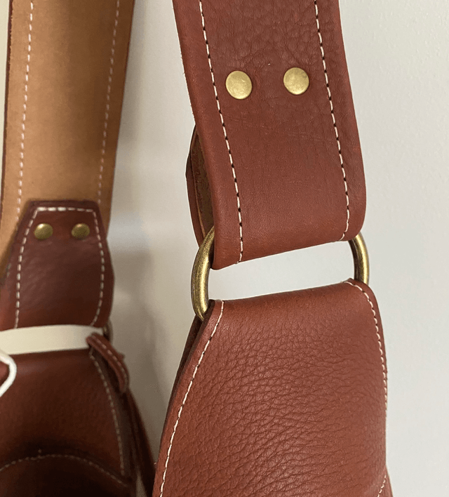 Tan and squirrel coloured ‘Celine’ large soft leather bag 