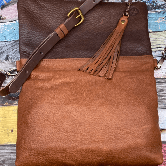 Woven leather ‘Florence’ cross body bag 