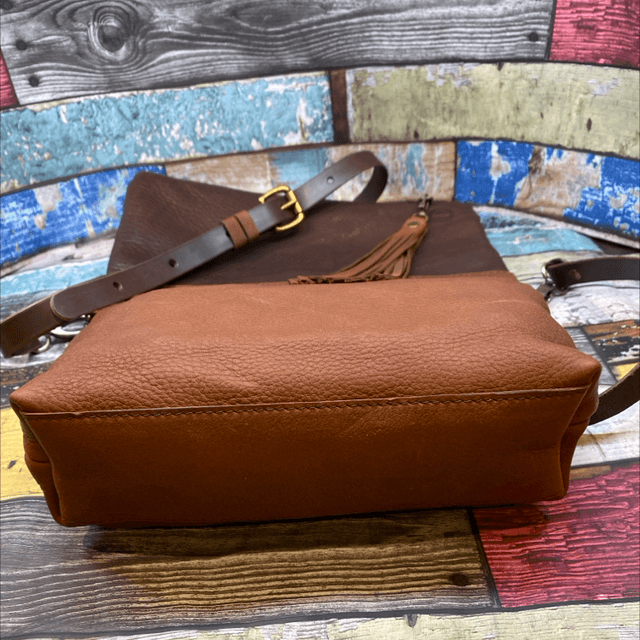 Woven leather ‘Florence’ cross body bag 