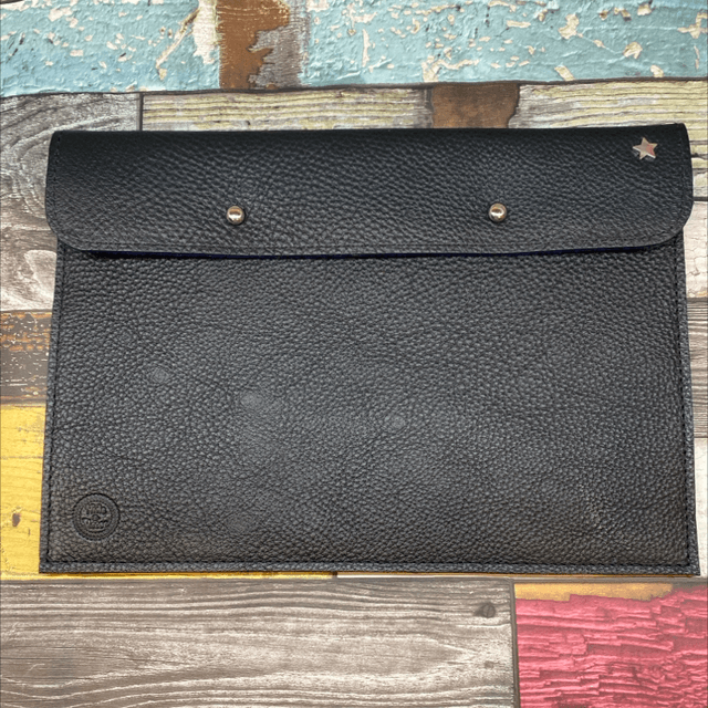iPad case black leather