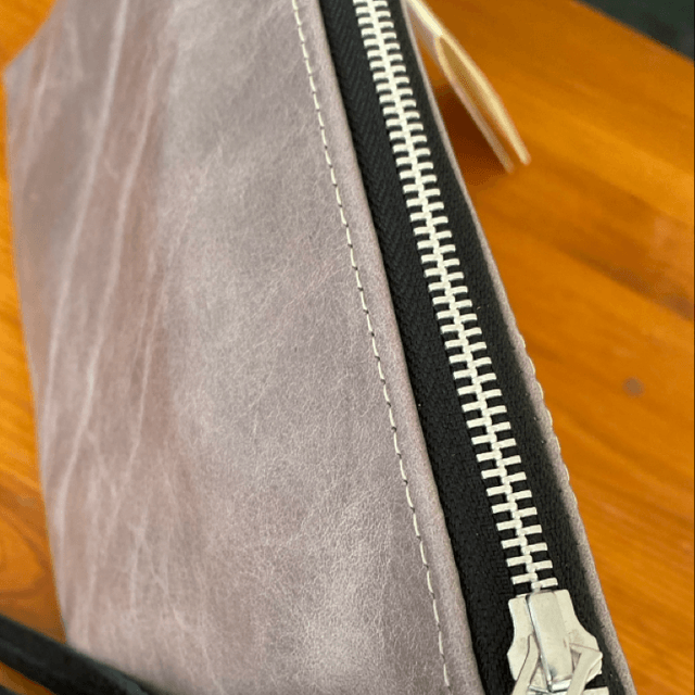 Light grey Leather cross body bag