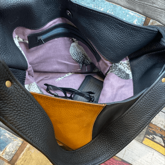 Midnight and tan ‘Celine’ large bag